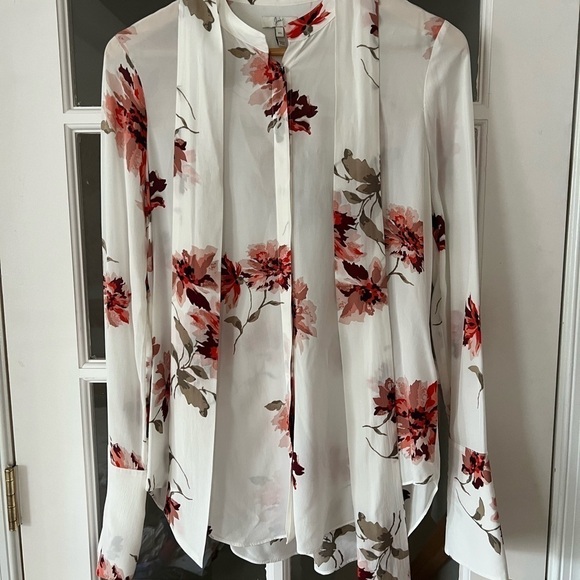 Joie blouse white nadal floral print - Size XS - Picture 3 of 10